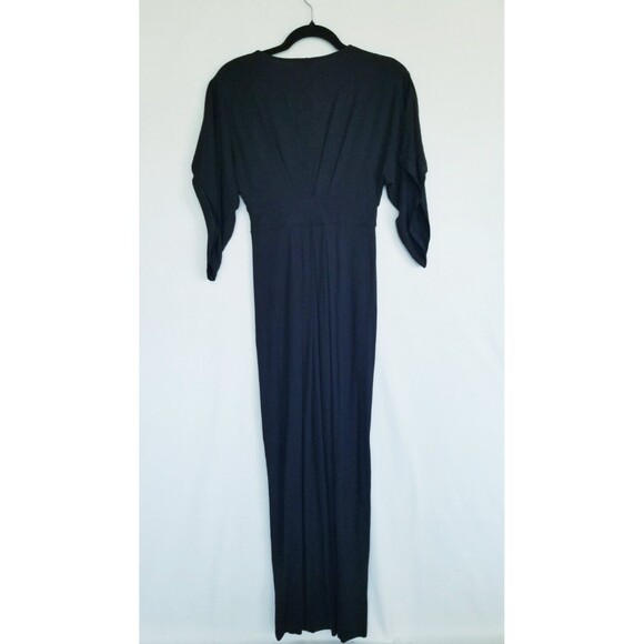 Ingrid & Isabel Navy Flutter Short Sleeve Maxi Maternity Empire Waist Dress XS - Picture 9 of 13